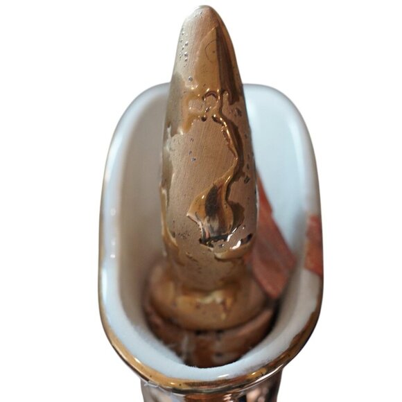 Vintage Jim Beam 1970 Floral Gold Gilt Bourbon Whiskey Decanter empty - Picture 5 of 13